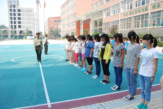 洛陽東外2012初中部新生軍訓